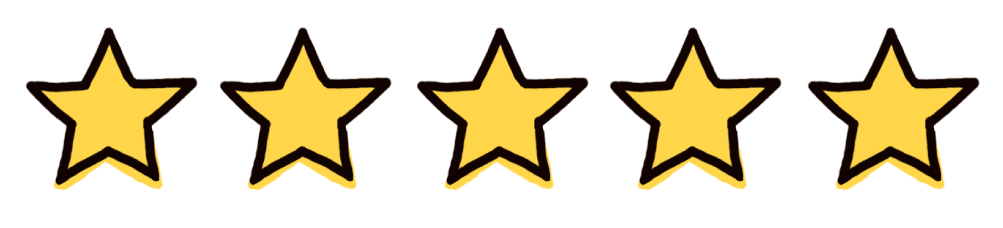 Picture of five yellow stars