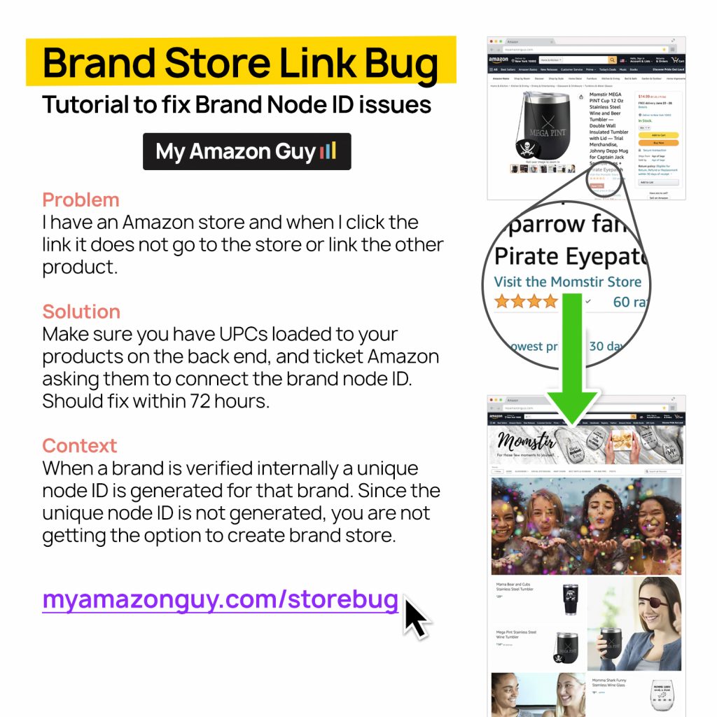 Brand Store Link Bug